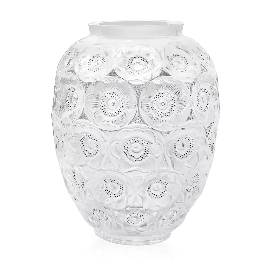 Lalique Vases^Anemones grand vase