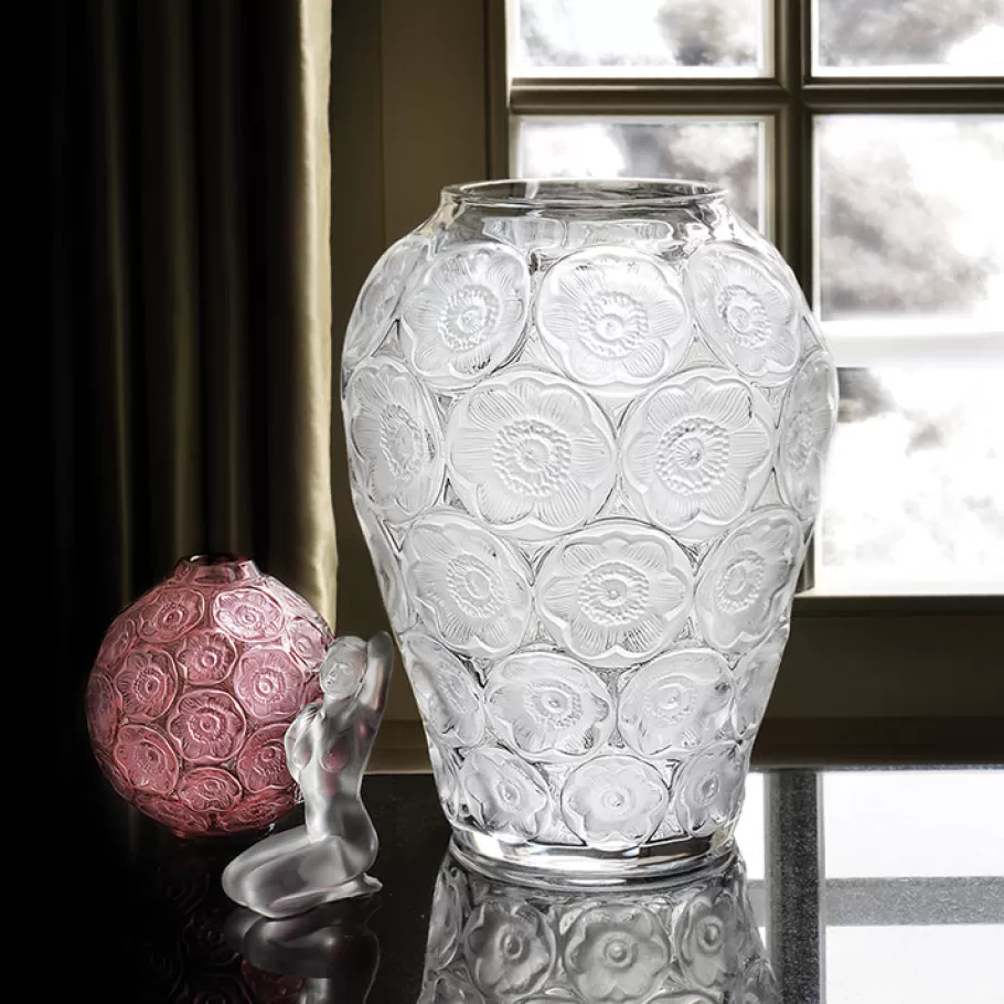 Lalique Vases^Anemones vase