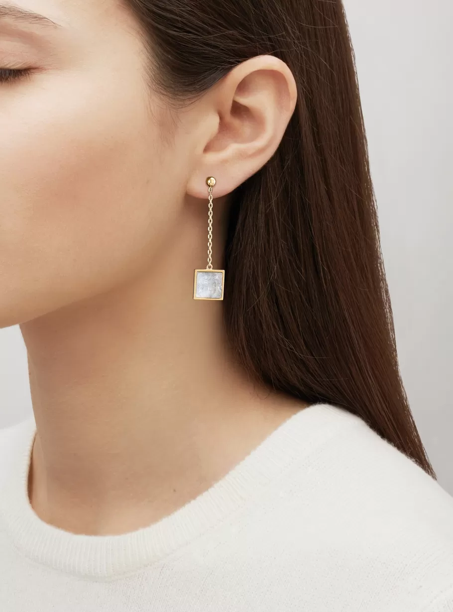 Lalique Earrings^Aréthuse long earrings