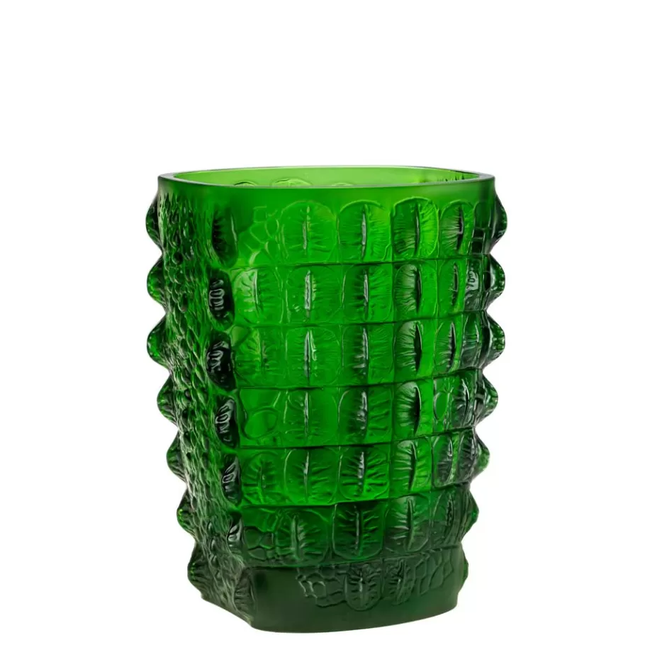 Lalique Vases^Croco vase