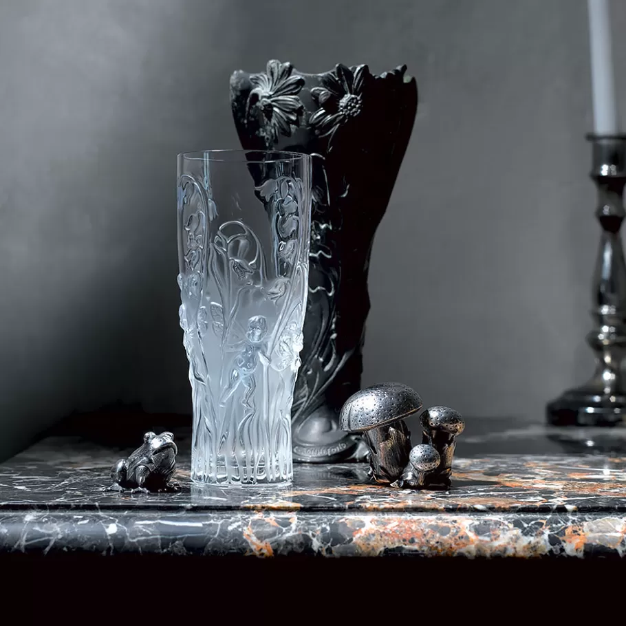 Lalique Vases^Elfes vase