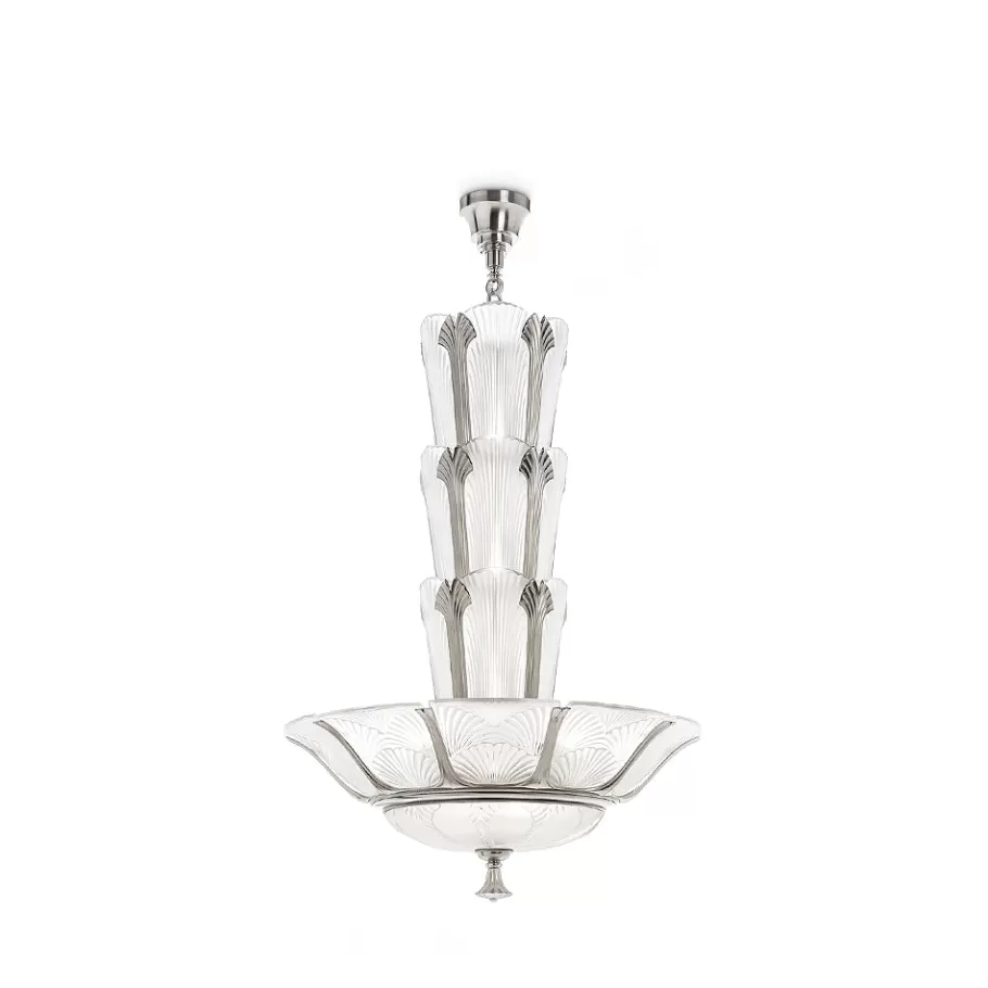 Lalique Lighting^Ginkgo chandelier