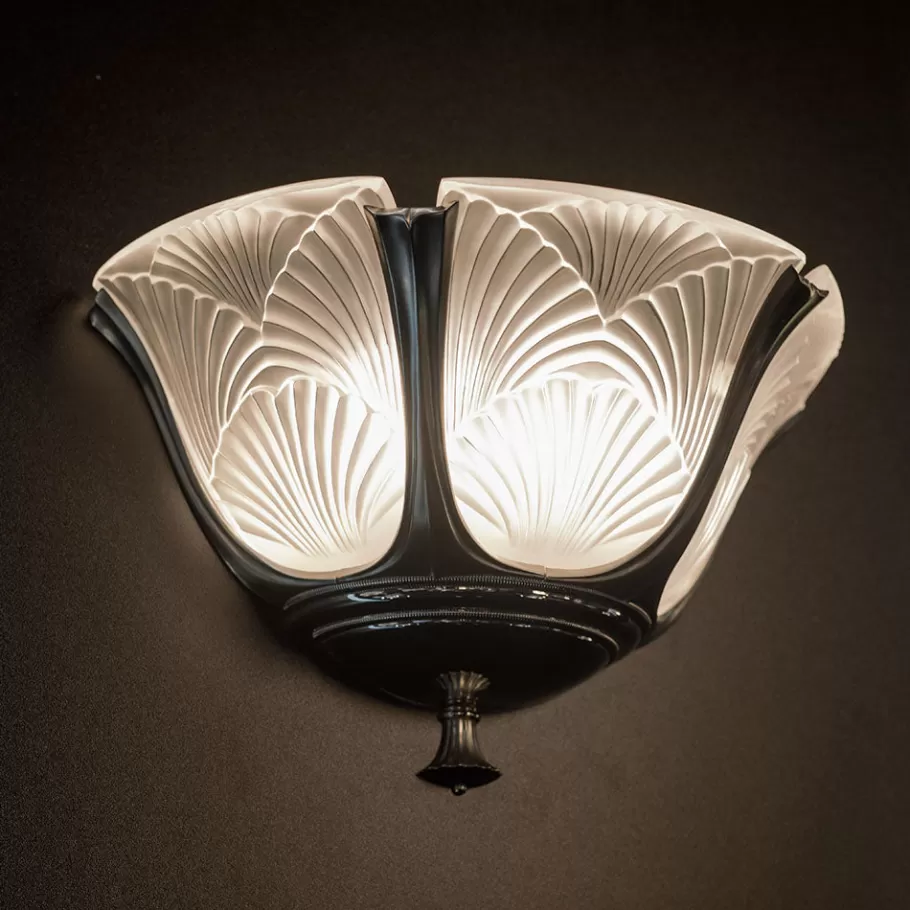 Lalique Lighting^Ginkgo medium wall sconce