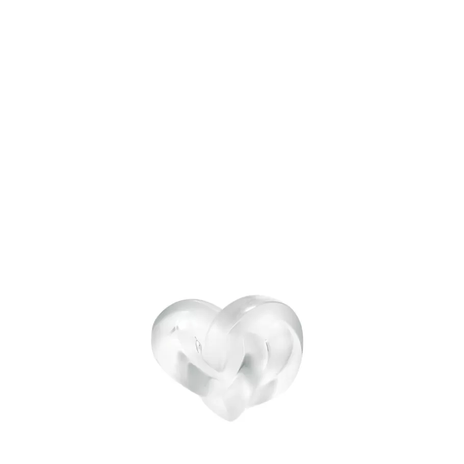 Lalique Sculptures^Hearts sculpture