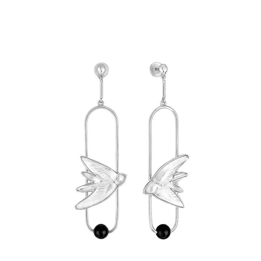 Lalique Earrings^Hirondelles Earrings