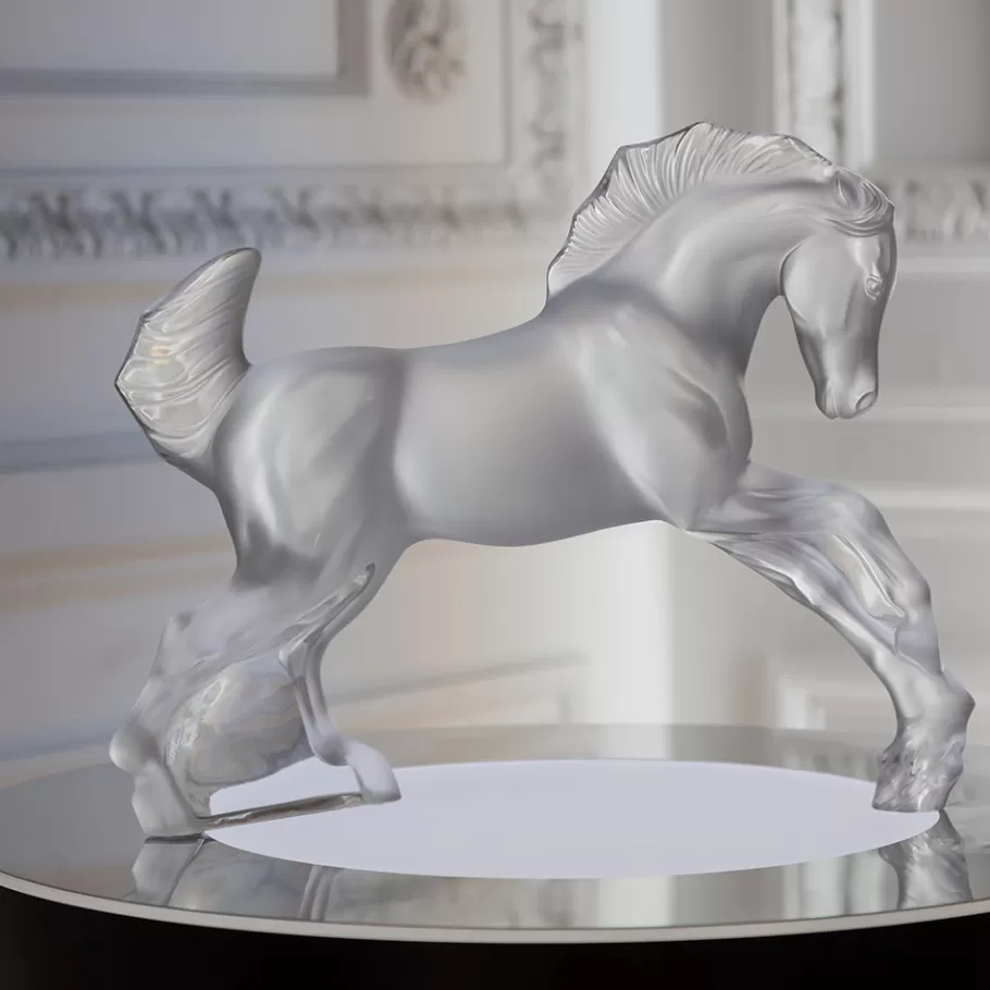 Lalique Sculptures^Horse sculpture