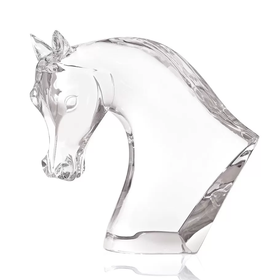 Lalique Sculptures^Horse's Head sculpture