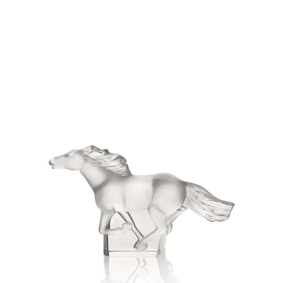 Lalique Sculptures^Kazak Horse sculpture