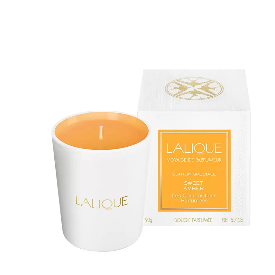 Lalique Candles^Les compositions parfumées, Sweet Amber, Scented Candle