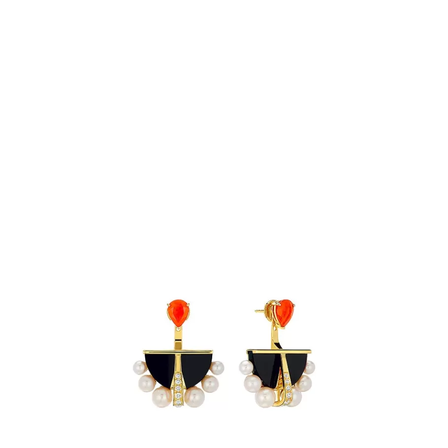 Lalique Earrings^L'Oiseau de Feu Earrings, Small (Ear Jackets)