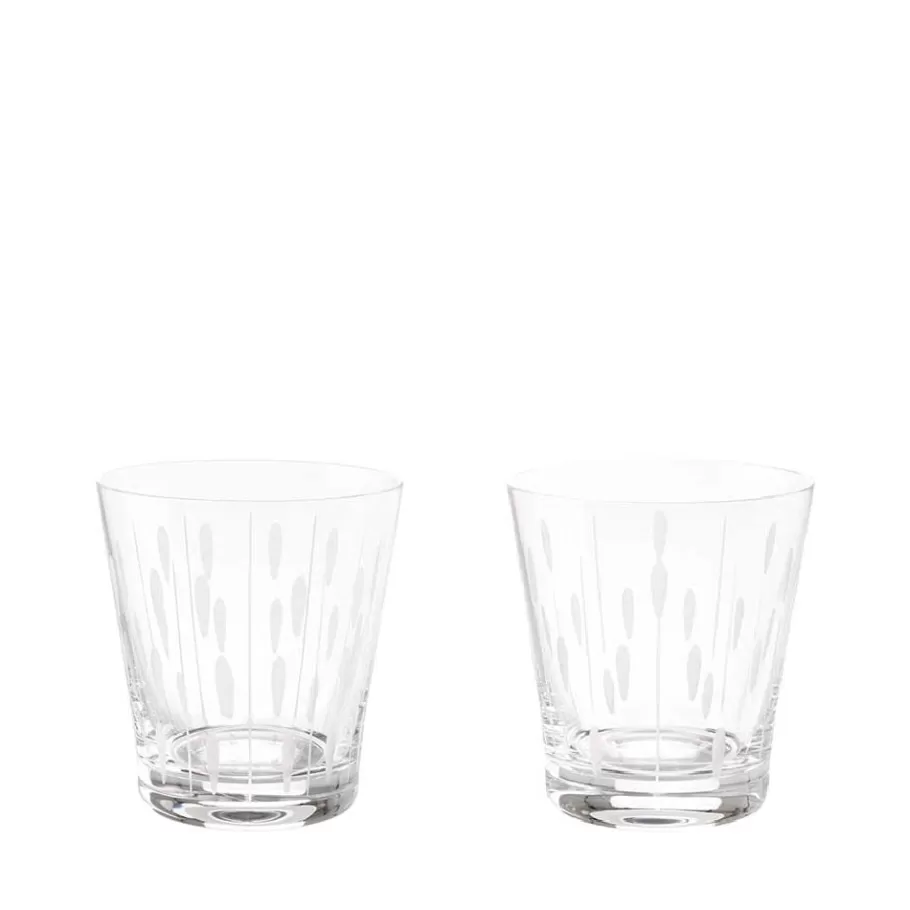 Lalique Glasses^Lotus, 2 tumblers set 30 cl