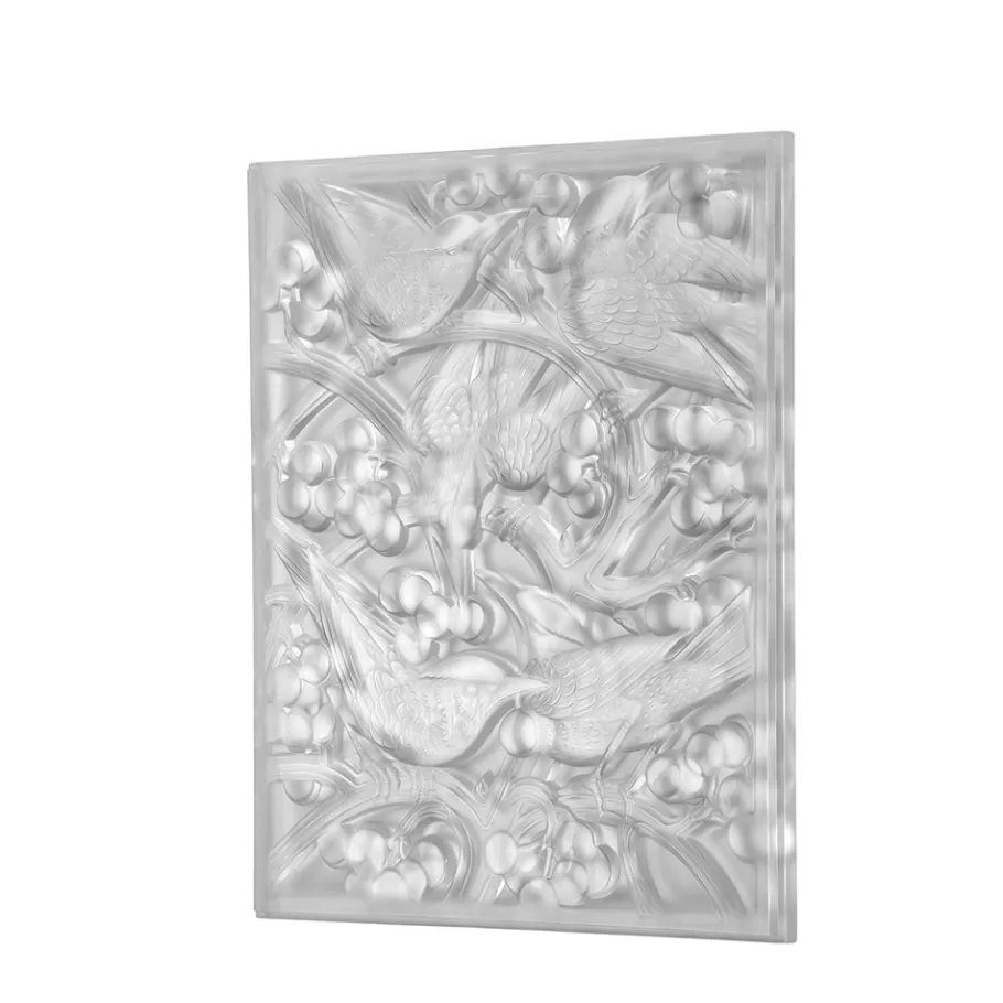 Lalique Furniture^Merles et Raisins Head Down decorative panel