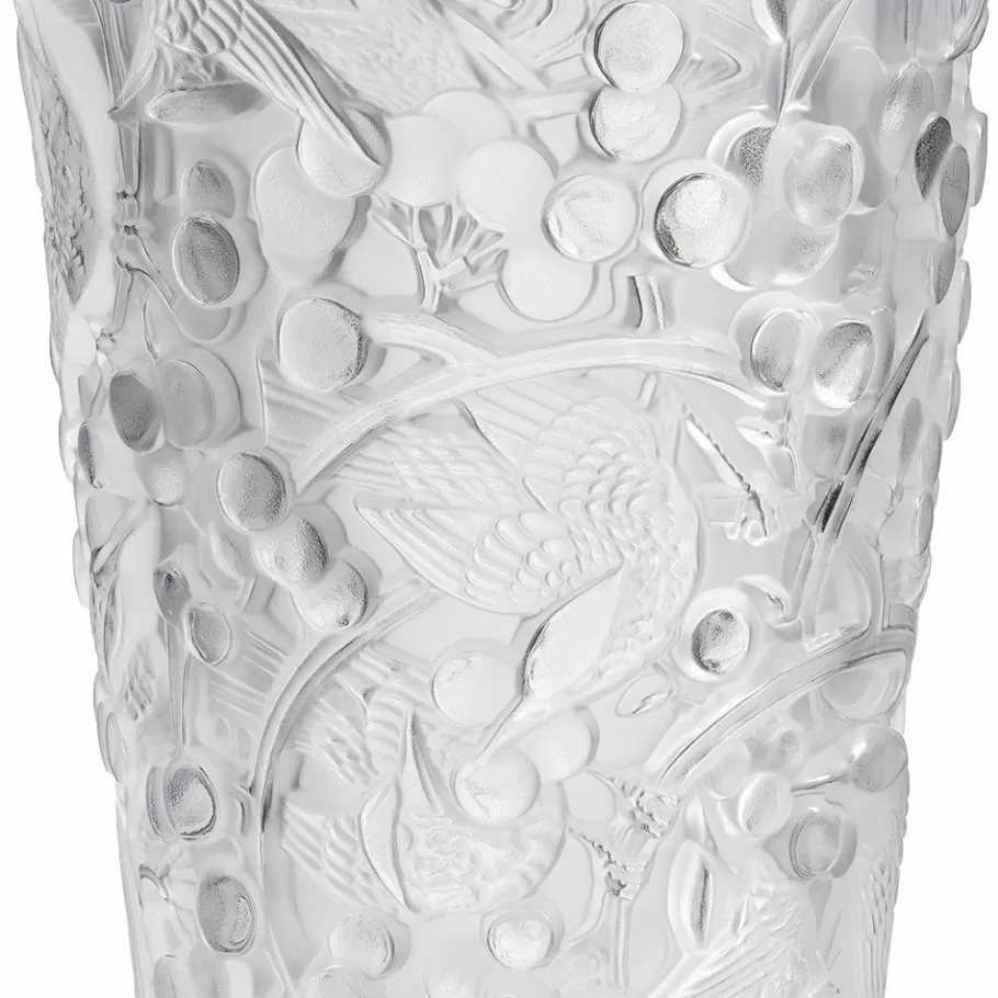 Lalique Vases^Merles et Raisins medium vase