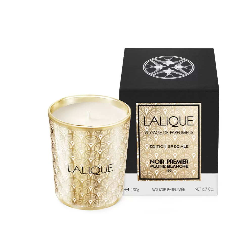 Lalique Candles^Noir Premier, Plume Blanche 1901, Scented Candle