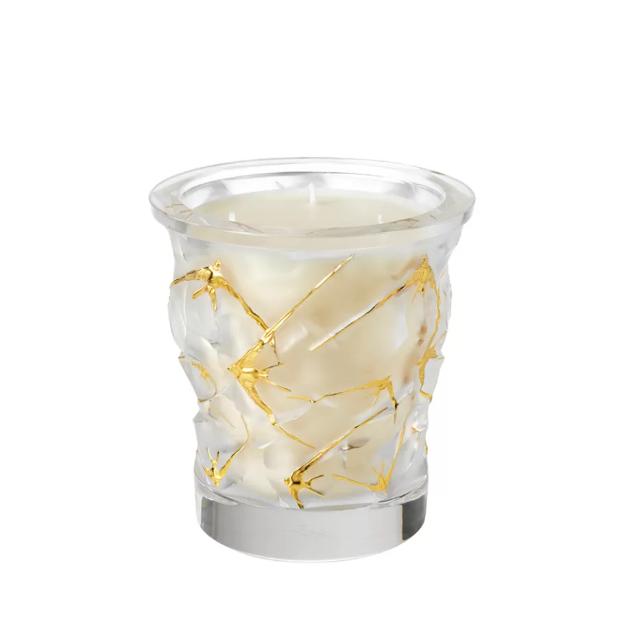 Lalique Crystal Editions | Crystal Candles^Oceans "Gold Edition", Crystal Scented Candle