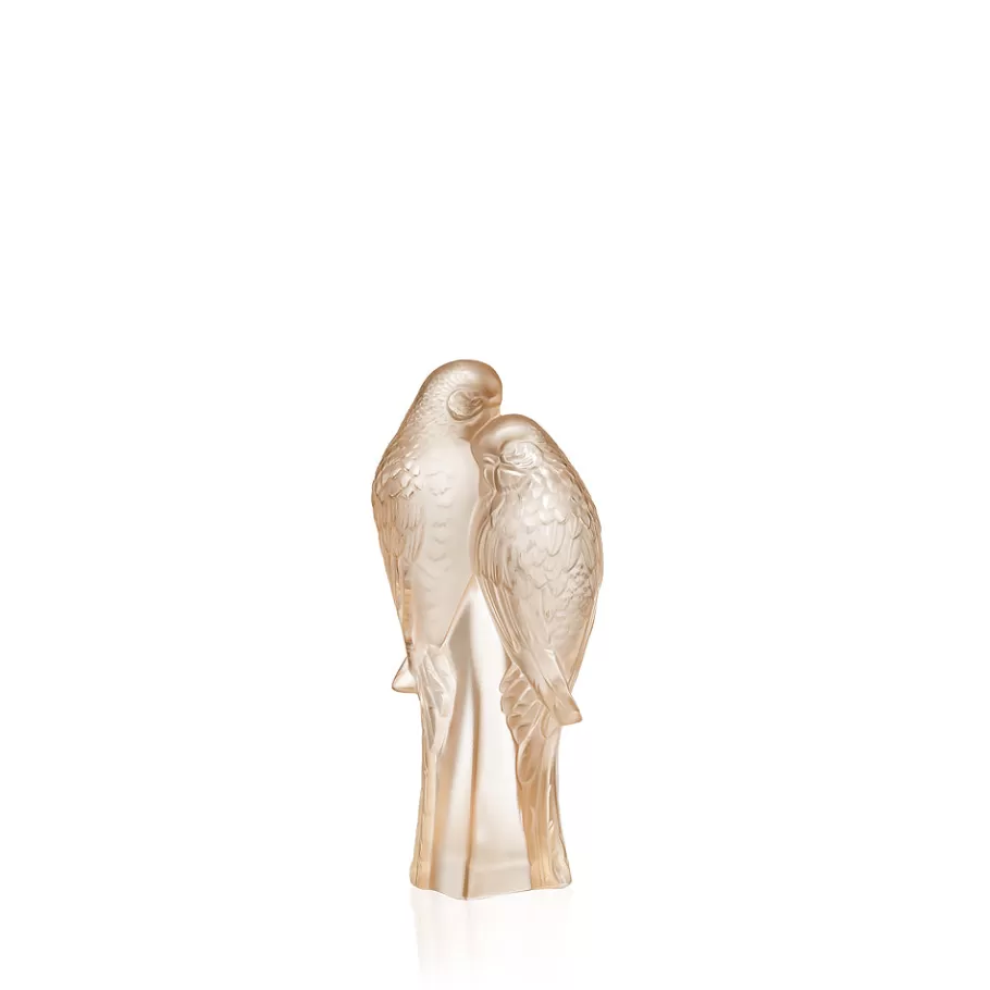 Lalique Sculptures^2 Parakeets sculpture