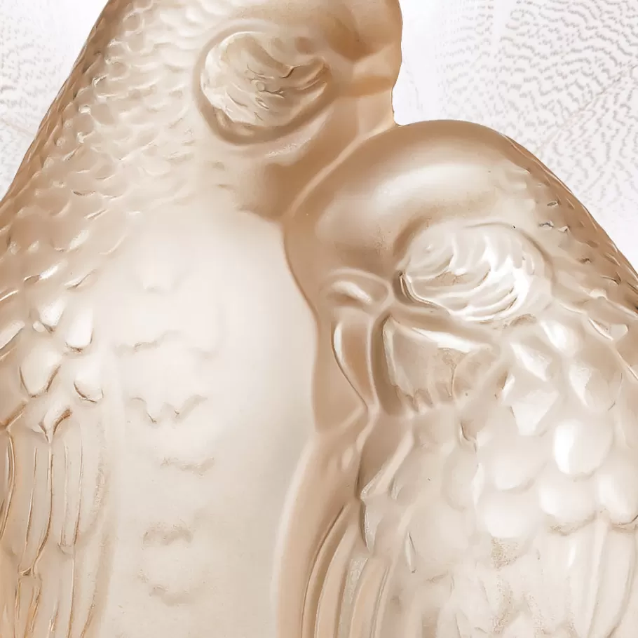 Lalique Sculptures^2 Parakeets sculpture