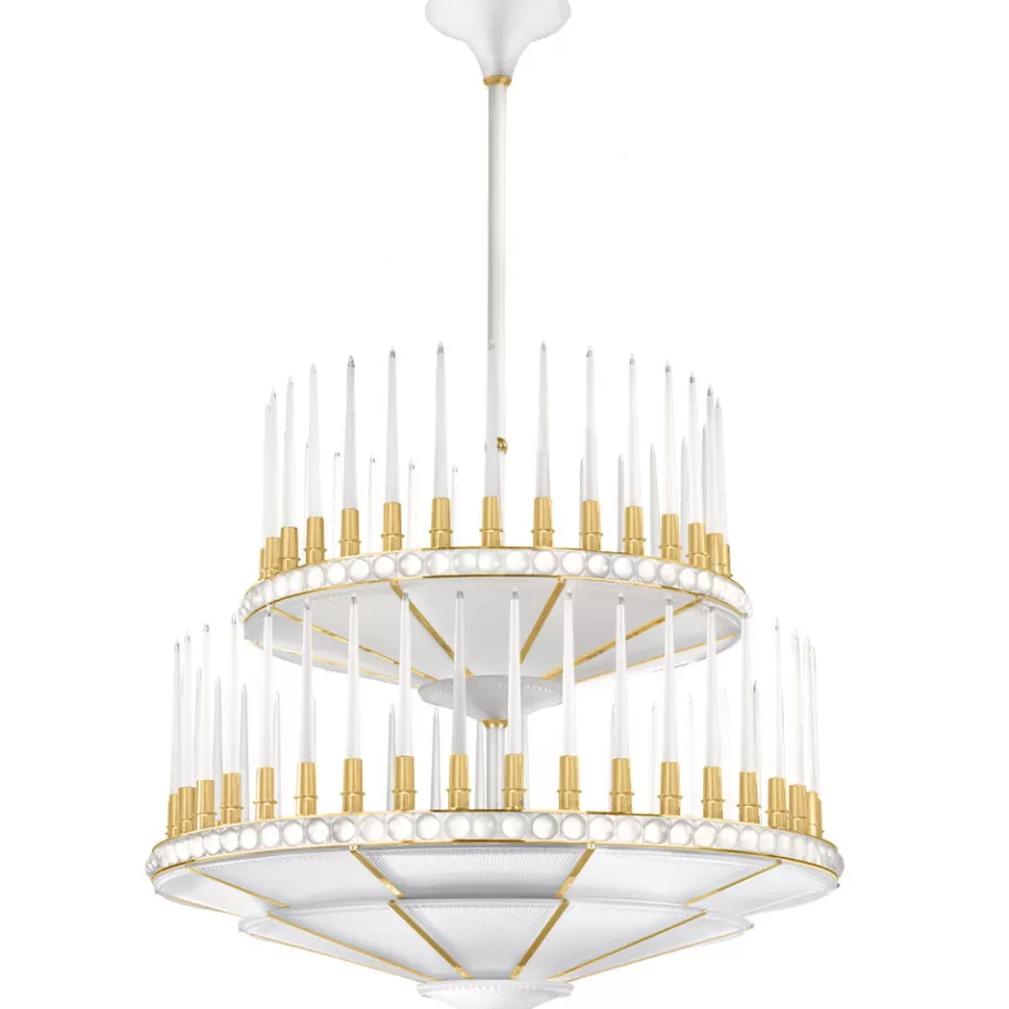 Lalique Lighting^Perles chandelier