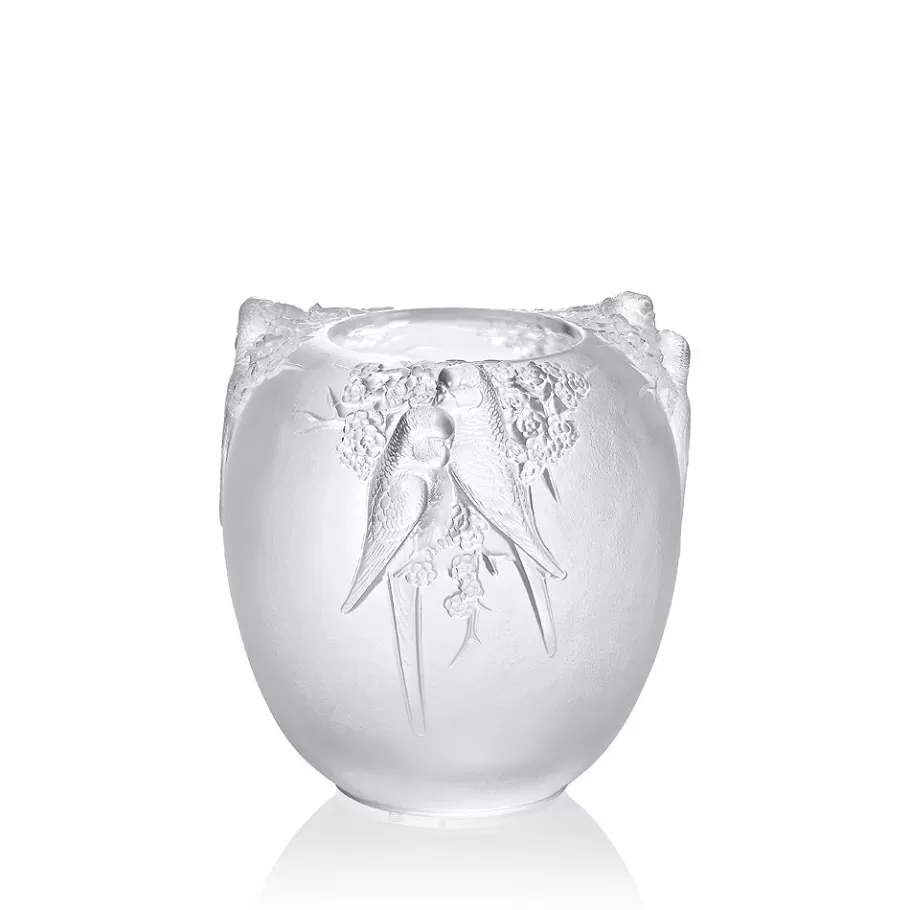 Lalique Vases^Perruches vase