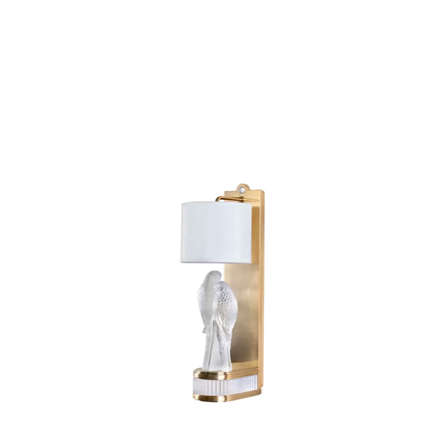 Lalique Lighting^2 Perruches wall sconce by Pierre-Yves Rochon