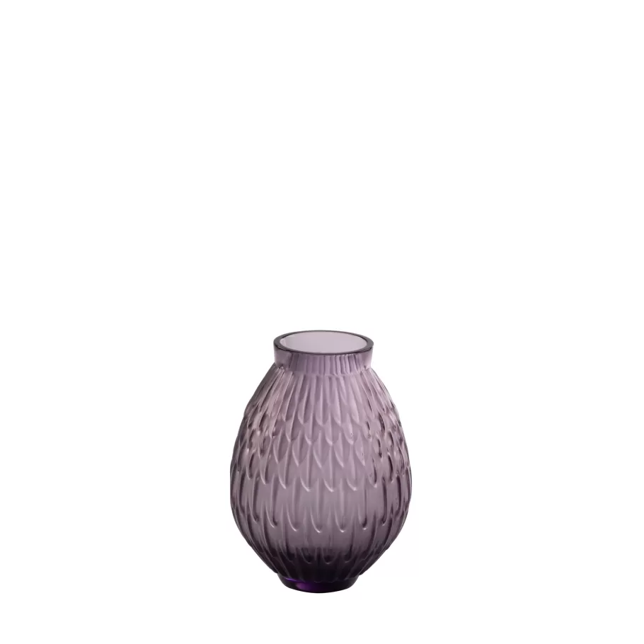 Lalique Vases^Plumes Small Vase