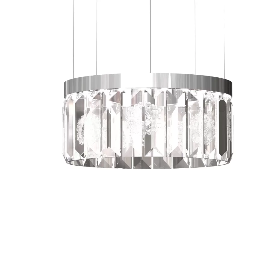 Lalique Lighting^Serene 24 Prisms Chandelier, Circular