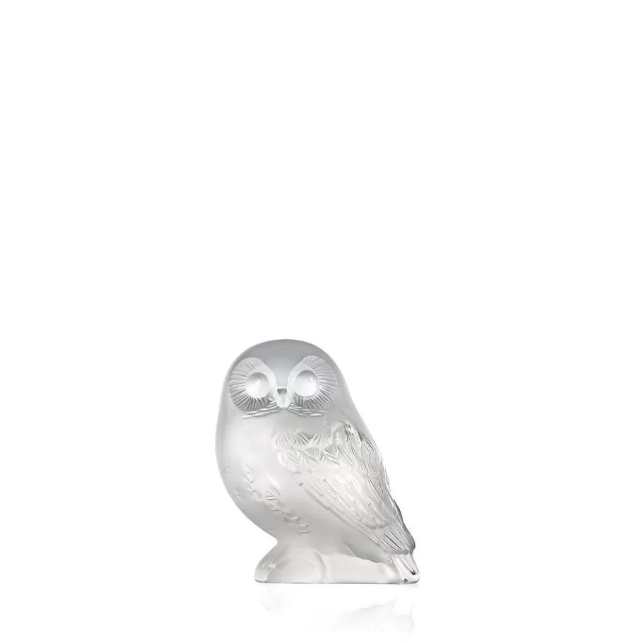 Lalique Sculptures^Shivers Owl sculpture