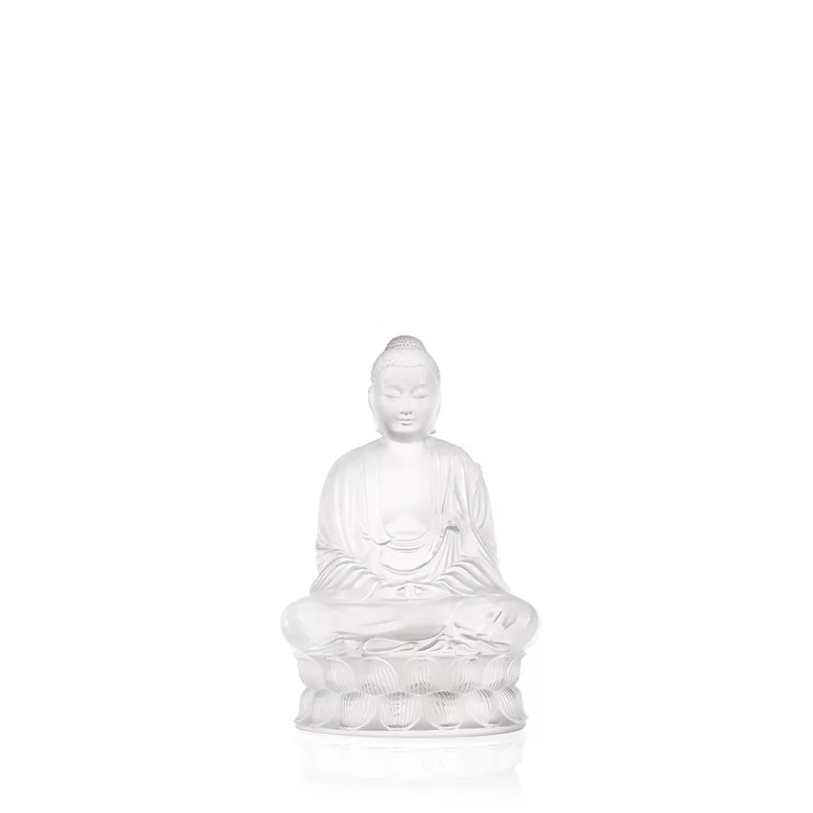 Lalique Sculptures^Small Buddha sculpture