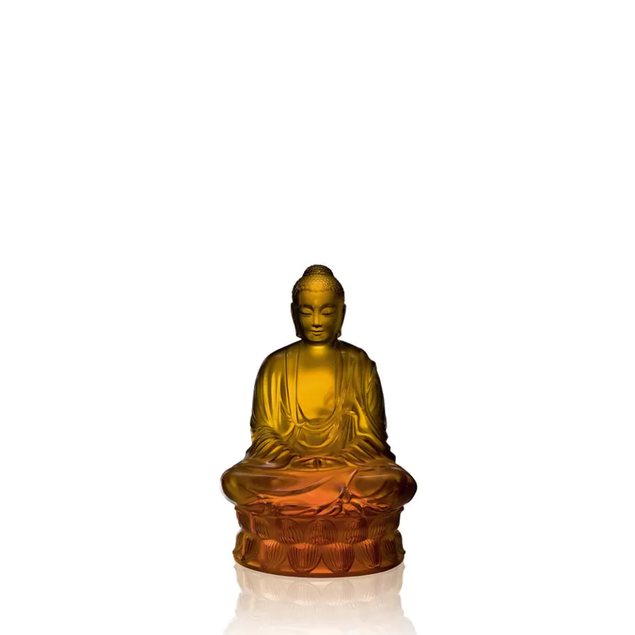 Lalique Sculptures^Small Buddha sculpture