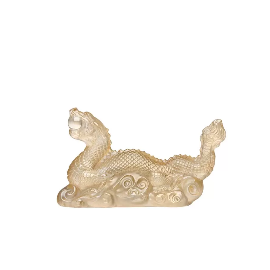 Lalique Sculptures^Tianlong Dragon Sculpture