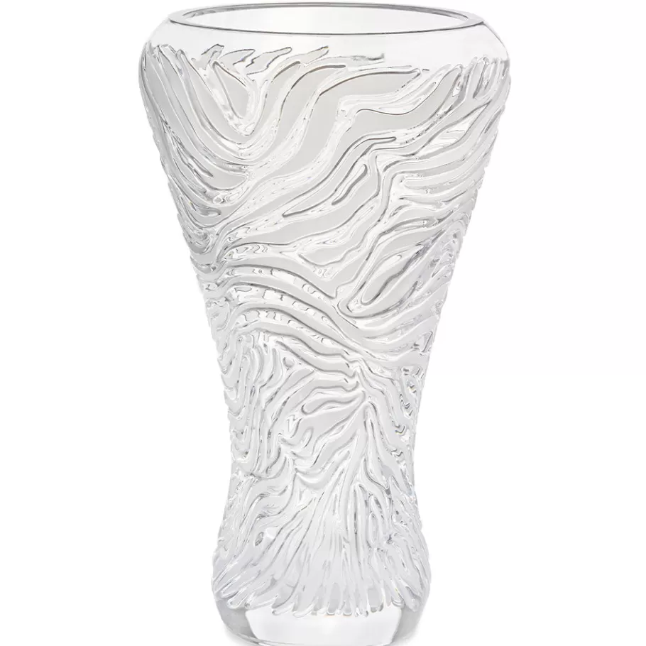 Lalique Vases^Zèbre vase