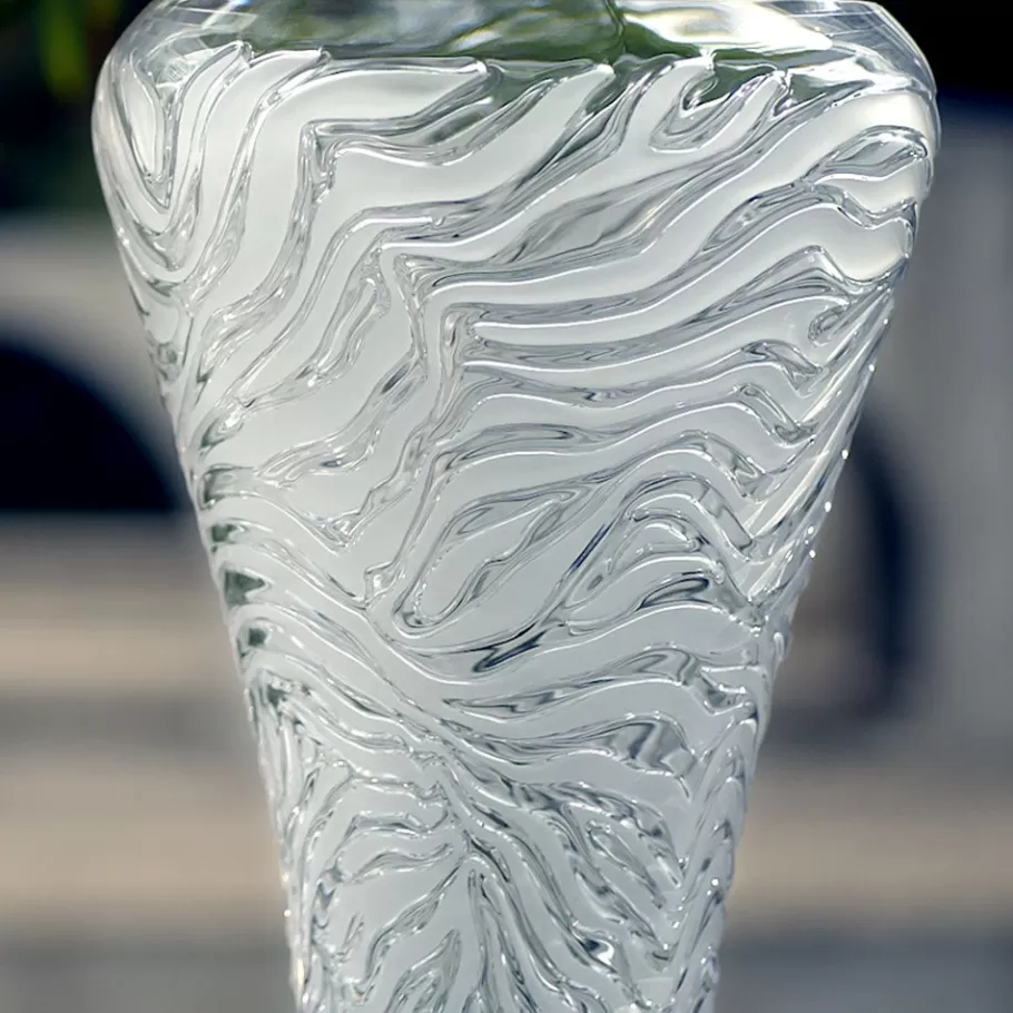 Lalique Vases^Zèbre vase