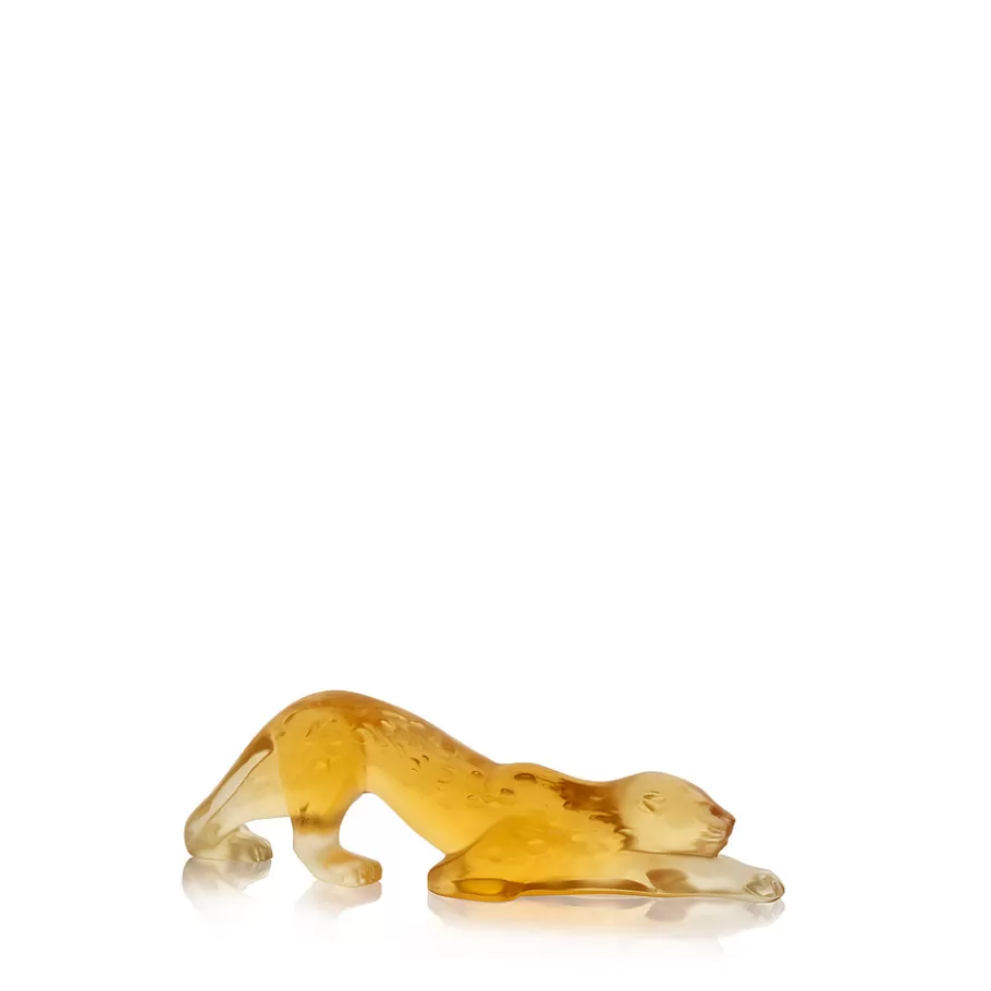 Lalique Sculptures^Zeila Panther small sculpture